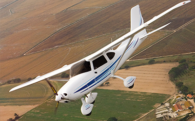 Cirrus Aircraft in flight