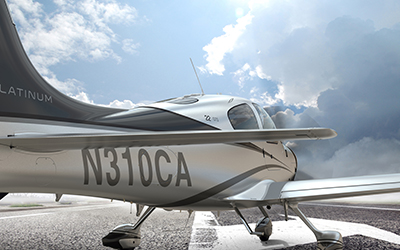 Cirrus Aircraft on the runway