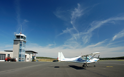 Cirrus plan on the tarmac